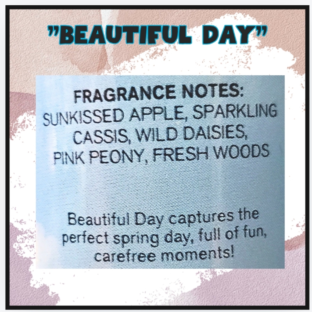 🔥2-ITEMS NEW/BBW "BEAUTIFUL DAY"  FRAGRANCE MIST & 24hr MOISTURE BODY LOTION - Picture 2 of 2